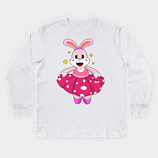 Rabbit at Ballet Dance Kids Long Sleeve T-Shirt